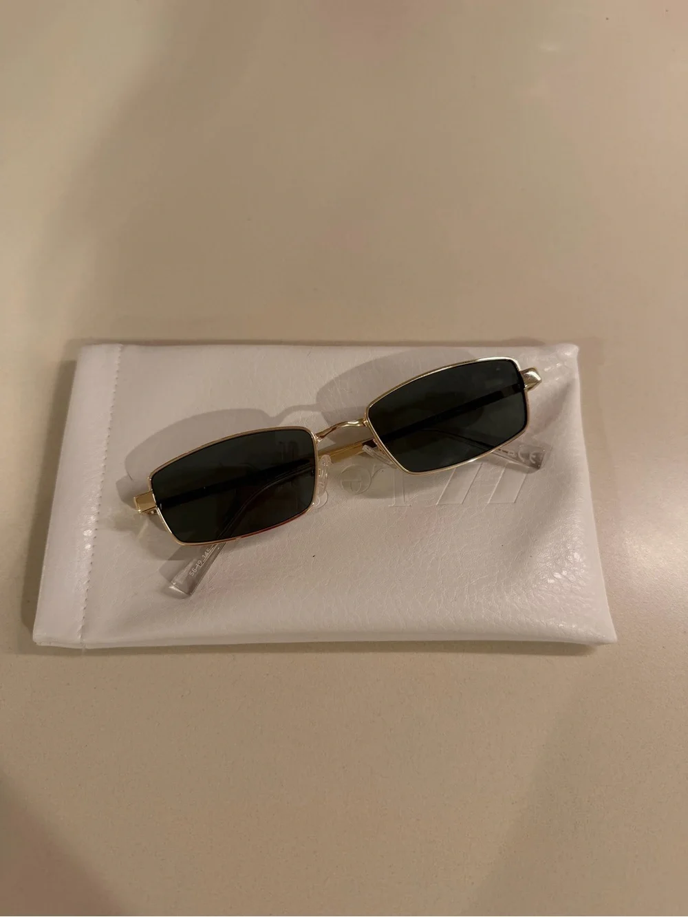 Le Specs Bizarro Bright Gold Frame with Green Lenses